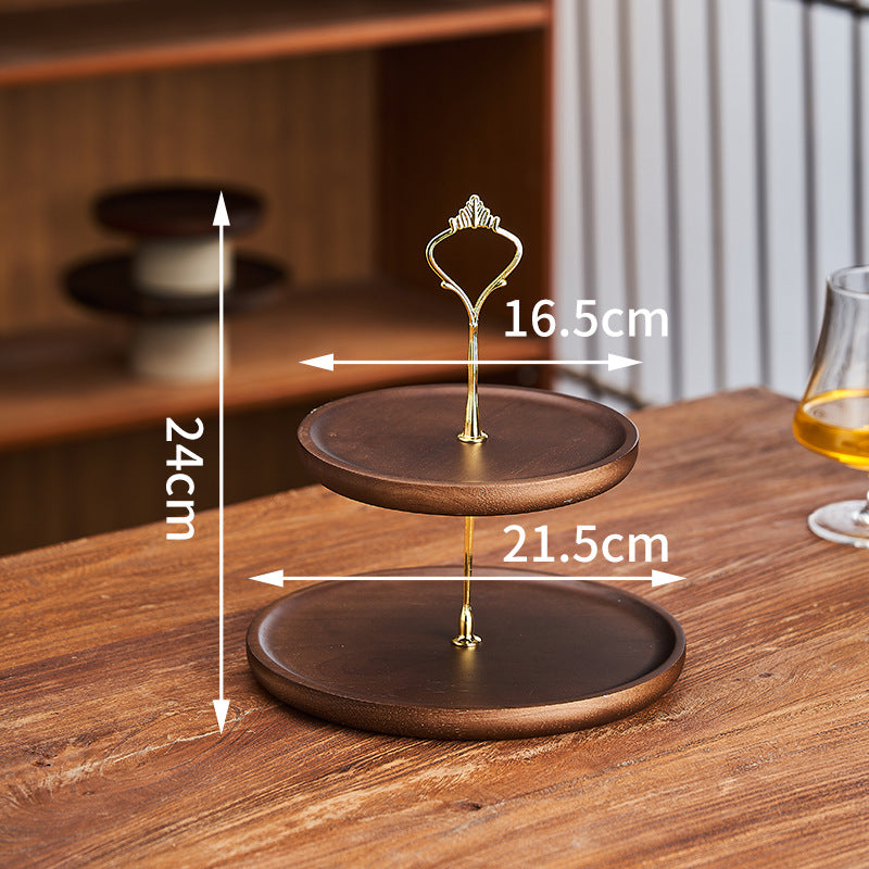 Dessert table display stand, new chinoiserie wedding cake tray, multi-layered afternoon tea snack stand, tea break table, pastry display