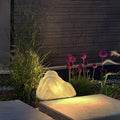 Outdoor waterproof led creative light-up stone lamp - garden lawn decoration, courtyard landscape, solar powered simulated stone light