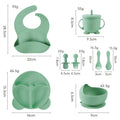 Green 8-piece set (with ears)