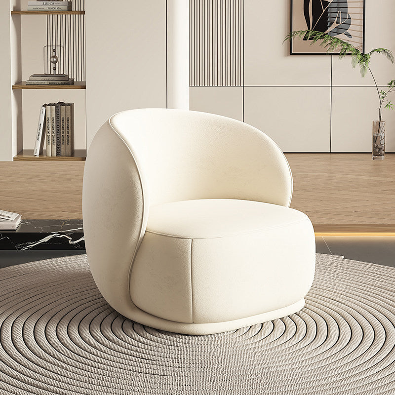 Minimalist cream style living room single sofa chair designer bedroom sofa chair japanese lazy casual sofa
