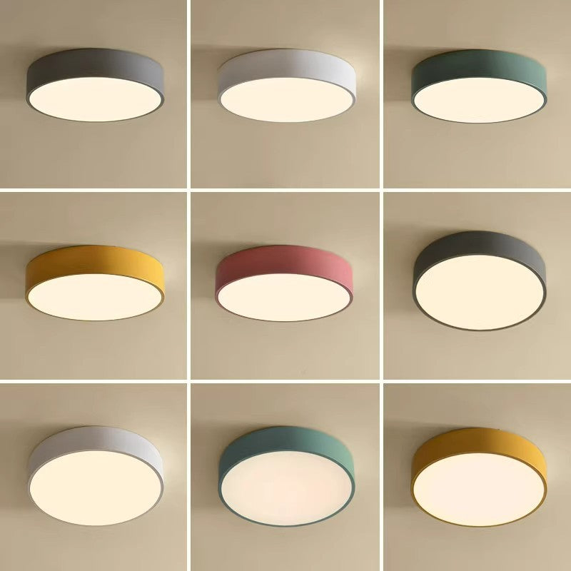 Nordic bedroom led ceiling light - minimalist new design, round, energy-saving, for hallway, entryway, living room, study, and balcony