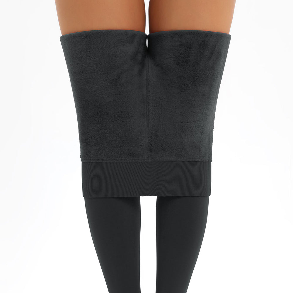 Fall and winter300gpearl velvet heattechoutwearall-in-one pants fleece-linedthickened pantyhose bottom pants