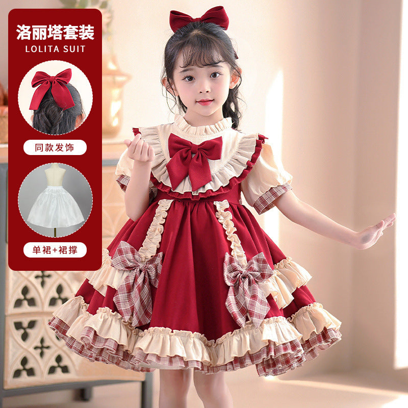 Lolita summer girls' princess dress, new  lolita style children's dress, lolita baby dress