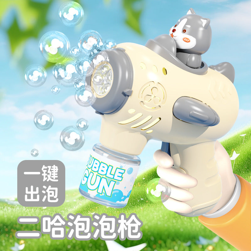 new corgi bubble machine toy kids fully automatic handheld electric bubble gun for street stalls wholesale