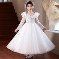 Girls' evening gown princess dress - new  birthday tutu dress for hosts, piano performances, and stage shows