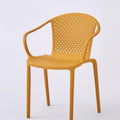Household casual plastic back chair stackable living room chair outdoor restaurant chair cafe high back scandinavian style
