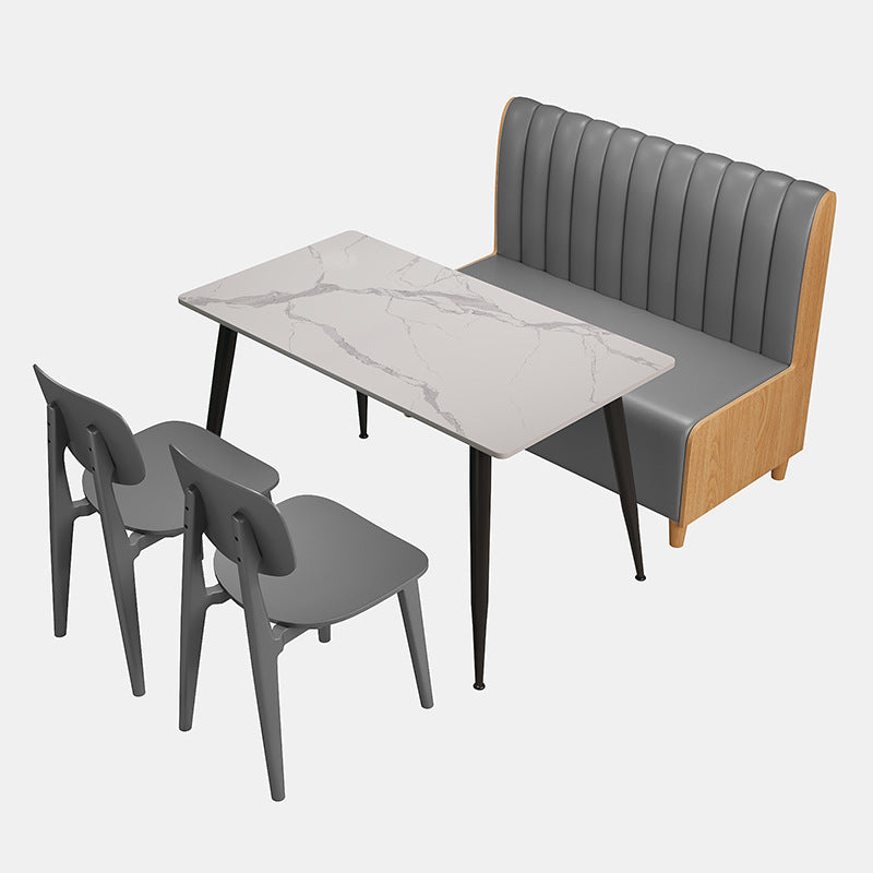 Company staff canteen catering snacks fast food restaurant dining table and chair commercial combination powder shop noodle shop restaurant restaurant school