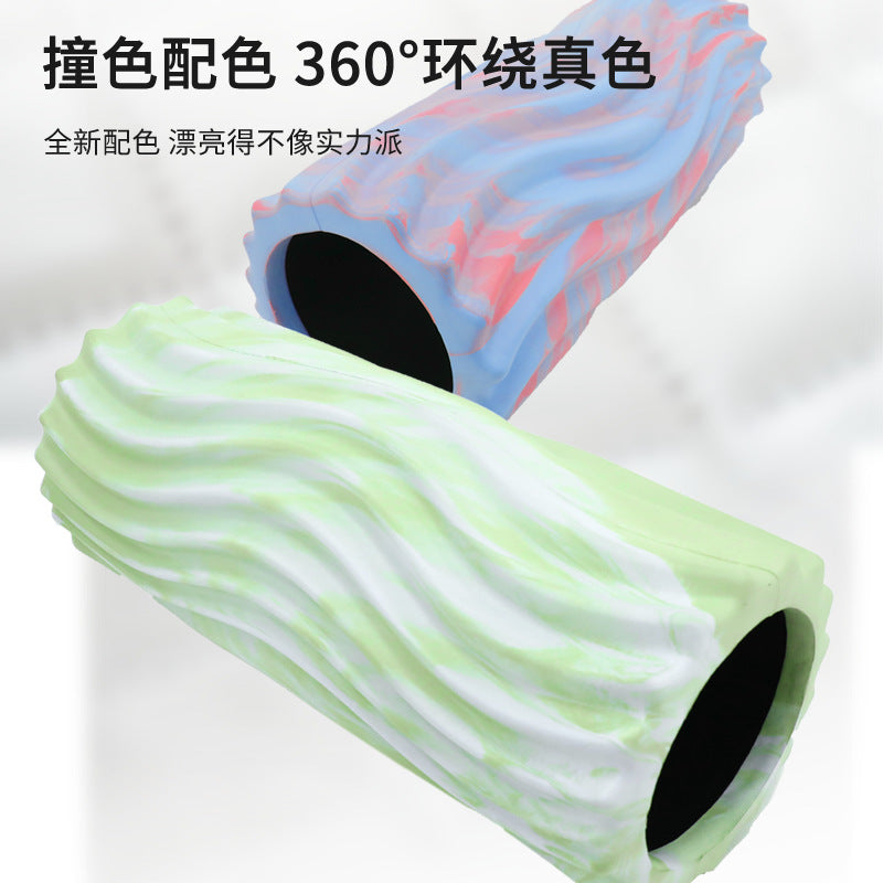 Pvc massage roller leg foam roller training meridian roller hollow calf roller yoga pillar fitness equipment