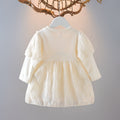 Baby girl princess dress spring dress for girls kids  new stylish puff sleeve dress wholesale