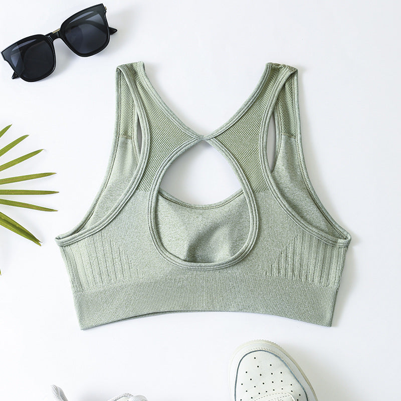 European and american yoga outfit set - women's yoga sports bra, fitness tank top, running sports yoga shorts set