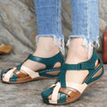 women's sandals:  summer new arrivals - retro round toe, casual hollow-out design, versatile everyday shoes, ready to ship