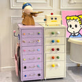 Drawer-type storage cabinet under the desk, drawer cabinet with lock, bedside table, multi-layer iron storage cabinet