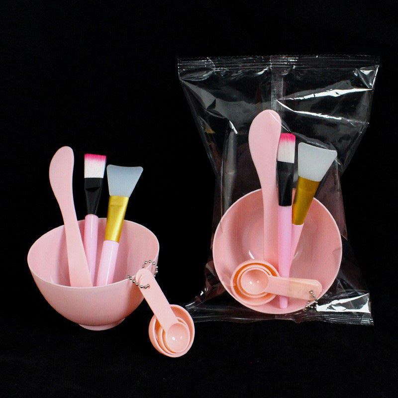 7-piece mask mixing kit: beauty mask application tools - includes mask bowl, mixing spatula, mask brush, and silicone applicator
