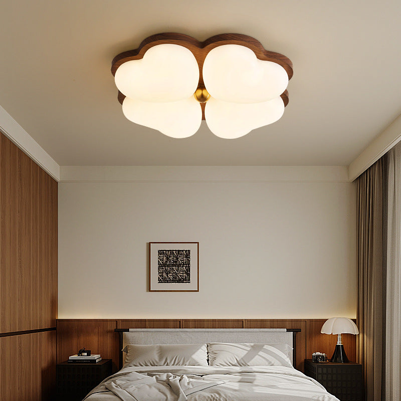 Medieval style Cream style bedroom light Ceiling light French retro wabi wind eye protection Children's room Master bedroom room lighting