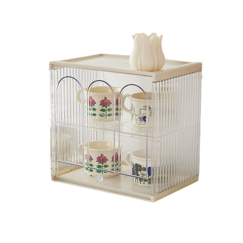 Capsule coffee storage desktop office pantry bar display box creative snacks hanging ears tea bag rack