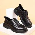 New arrival business formal leather shoes men's casual wedding groom british heightening summer breathable youth pointed toe men's shoes