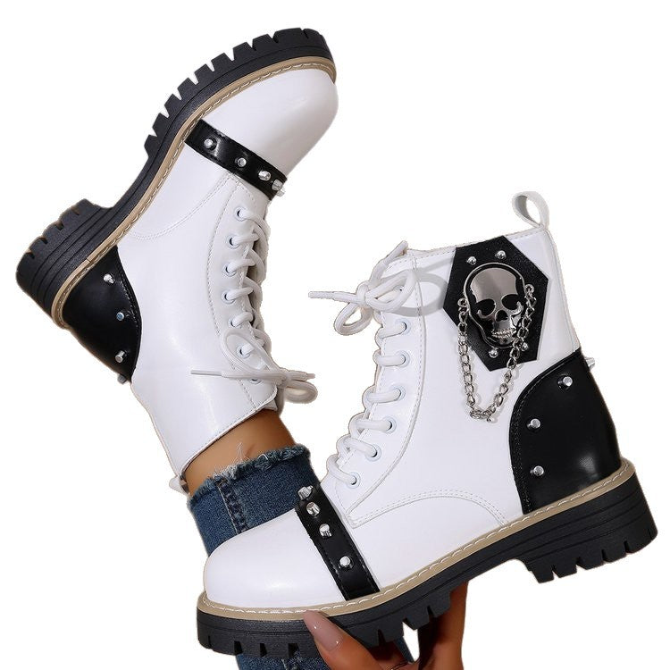 autumn new arrival: plus-size chunky sole martin boots for women (sizes 36-43). wholesale available. dropshipping to  and