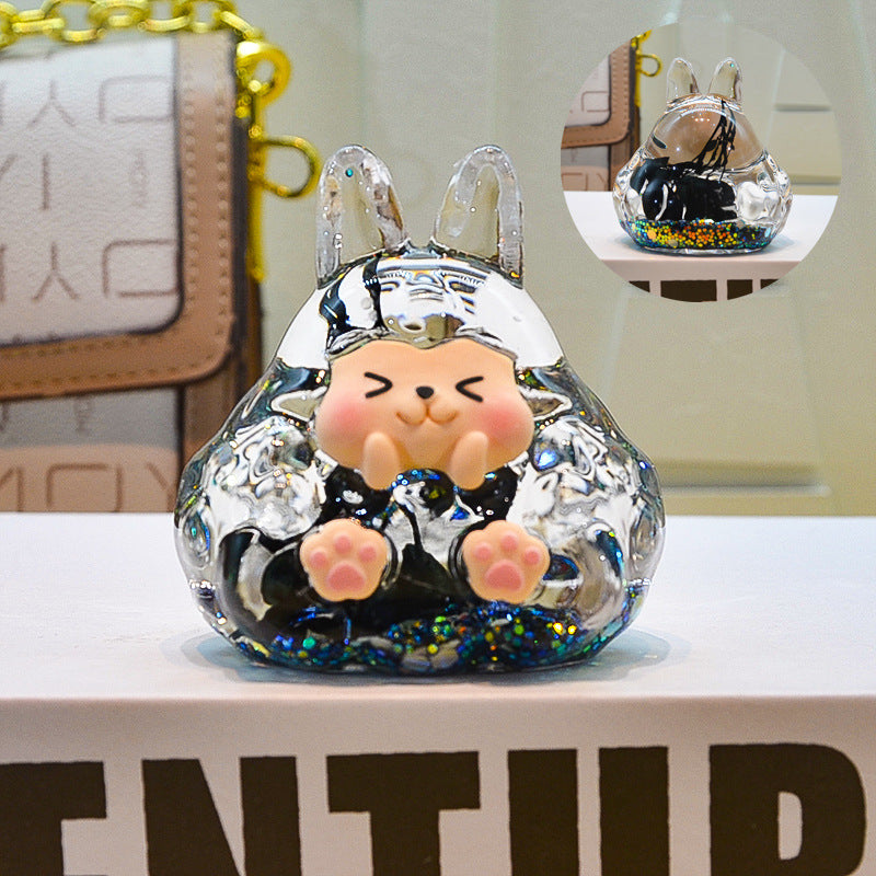 oversized three-dimensional quicksand KIKI shopping mall blind box figure desktop ornament car pendant DIY jewelry accessories