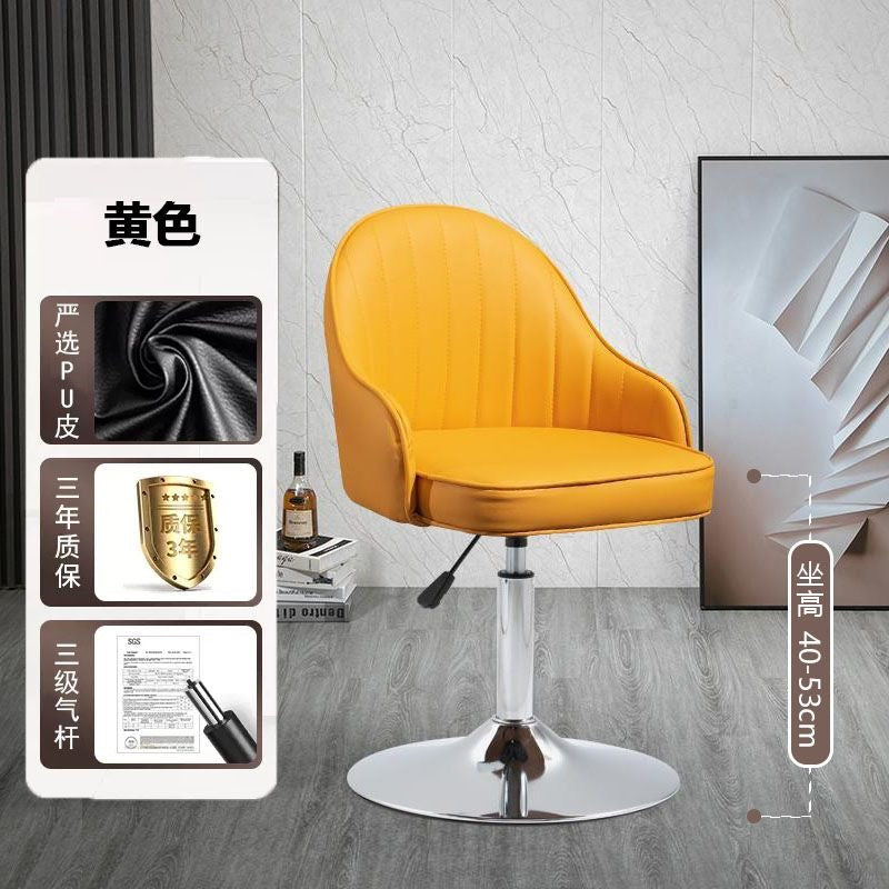 Bar chair adjustablerotate modern casual backrest bar stool for home front desk bar accessible luxury chair high stool