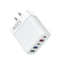 European and american standard multi-port mobile phone charger fast charging head 3usb+2c british standard five-port charging head suitable for huawei and apple