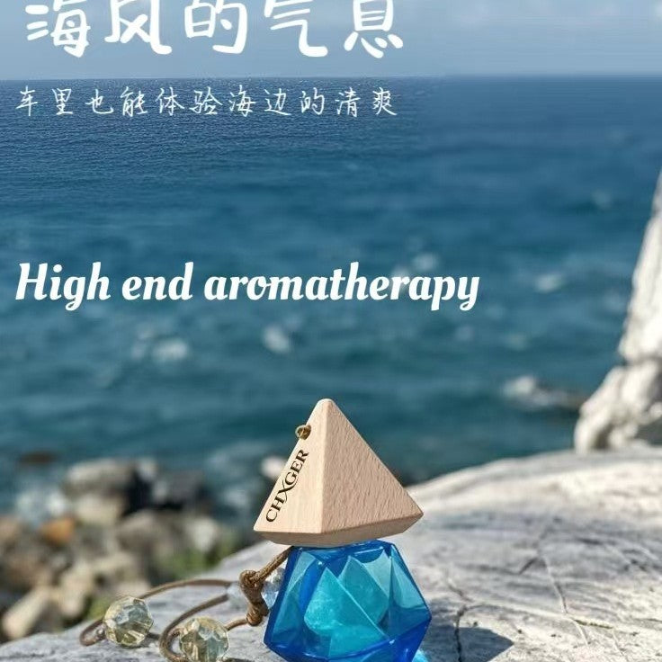 Amazon's same hanging car perfume pendant classy essential oil aromatherapy long-lasting fragrance deodorizing floral fragrance