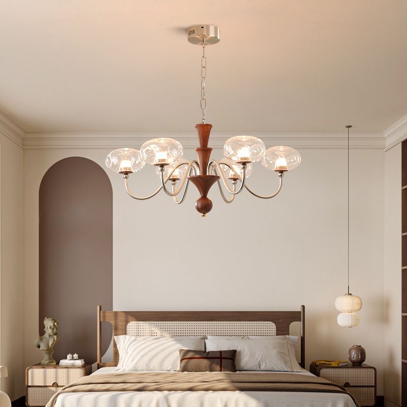 Medieval style simple atmosphere chandelier living room advanced sense creative branch dining room bedroom household lighting Zhongshan lamps