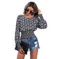 Pre-sale 72238#  cross-border women's fashion: european & american ins style, new autumn collection, chic & versatile long sleeve top