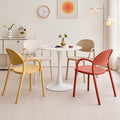 Scandinavianthickened plastic chairfor home negotiation dining chair dining table stool plastic backrest armrest table chair high backrest