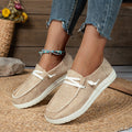 Plus size women's summer canvas casual shoes - round toe, leopard print, slip-on style - trending