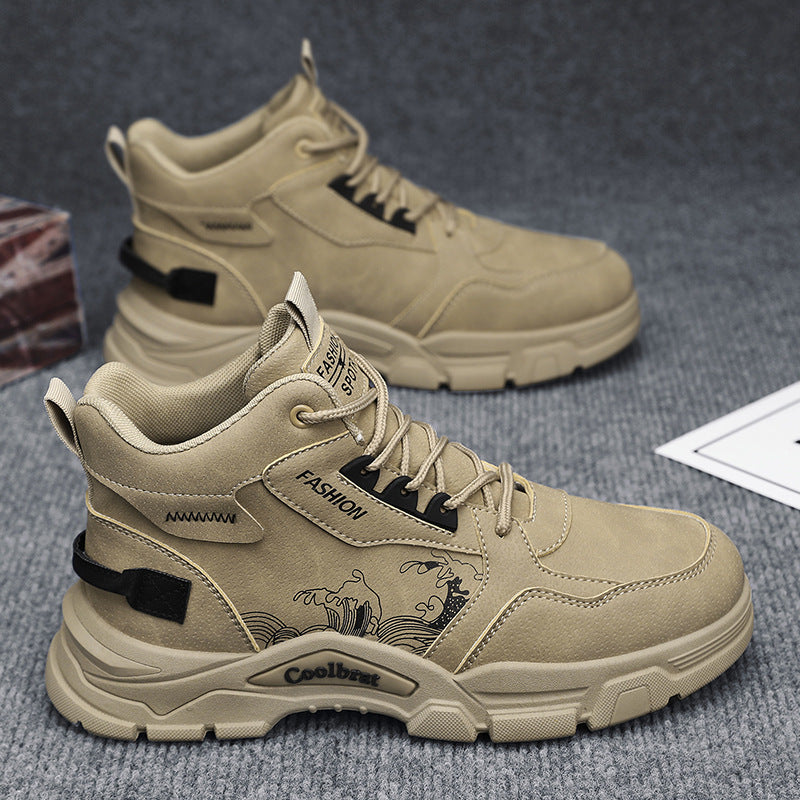 Men's work safety shoes - spring collection: waterproof, slip-resistant, durable, athletic, hiking, and martin boots for construction and work sites