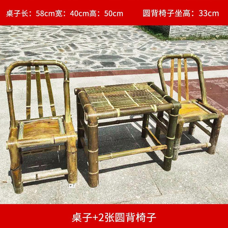 Bamboo chair, bamboo table, bamboo stool, back chair, handmade for homekids small bamboo stool, woven jiangxi rural old-fashioned bamboo chair and stool