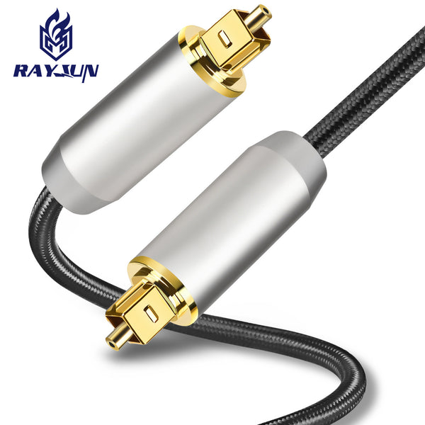 Digital fiber optic audio output into SPDIF5.1/7.1 TV power amplifier sound wall ps5 audio adapter cable
