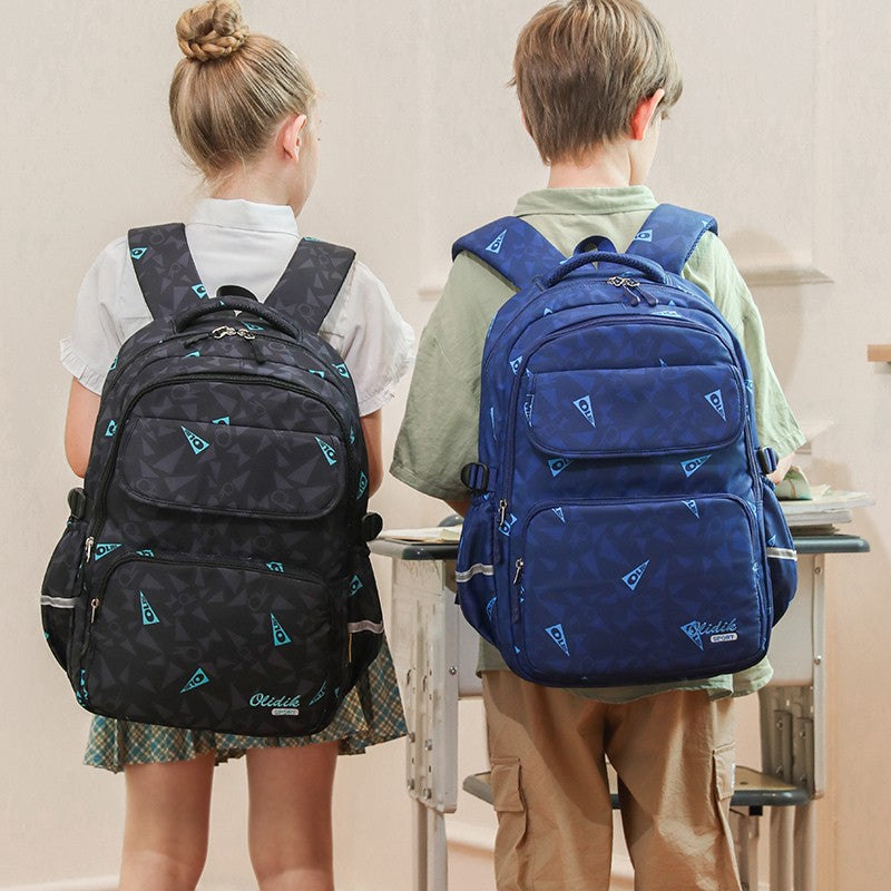 School bag, primary school boys, grades one, two, three to six, boys, backpack, ultra-light burden reduction, spine protection, children's backpack, men