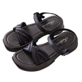Trendy women's summer sandals - new 2024 styles: versatile retro roman sandals, chunky platform thong sandals, beach sandals for women