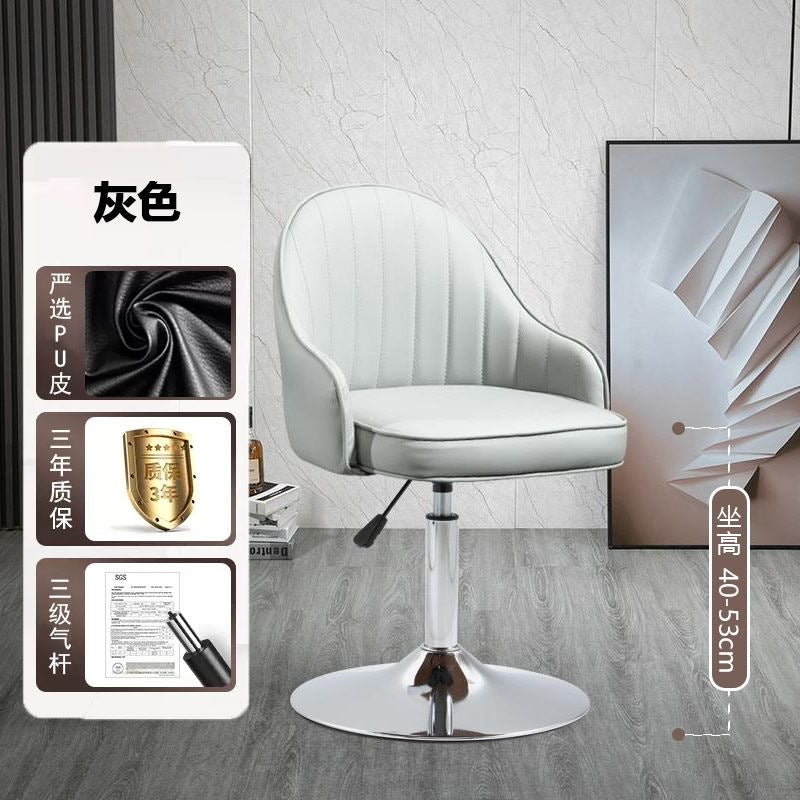 Bar chair adjustablerotate modern casual backrest bar stool for home front desk bar accessible luxury chair high stool