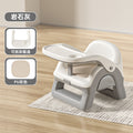 Baby multifunctional high chair - squeaky toy, home use plastic backrest seat, kids dining table stool - sturdy and stable