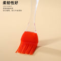 Ready-to-ship clear crystal handle large split silicone basting brush - bbq, cooking, and seasoning brush - in stock