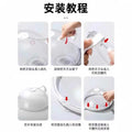 Microwave splatter cover - high temperature resistant, oil-proof, anti-splash shield - food grade plastic, transparent, large size, ideal for hot dishes and food preservation