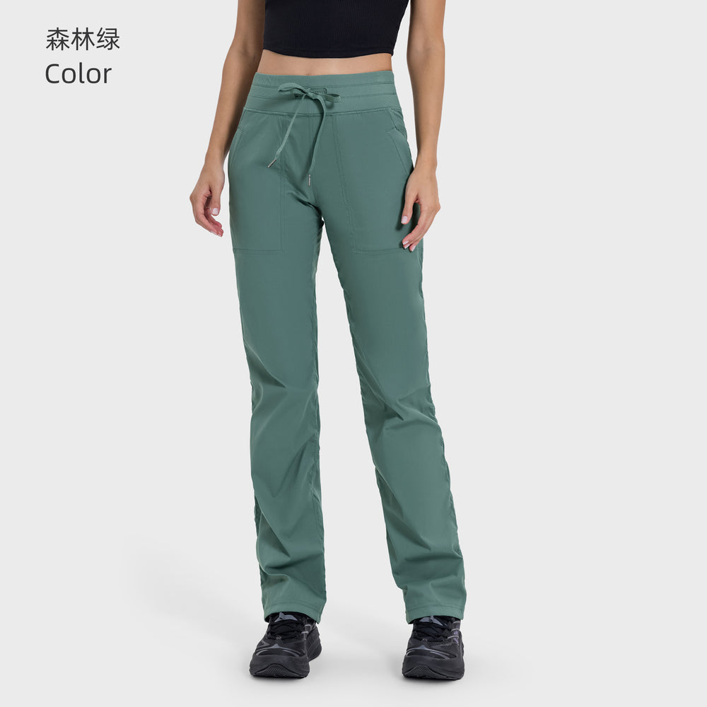 Women's active pants - casual, commute, running, fitness - loose fit, versatile straight leg, quick-dry, breathable - dss071