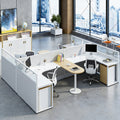 Saint li staff office desk 3/46 seater minimalist modern desk and chair creative partition employee desk workstation office furniture