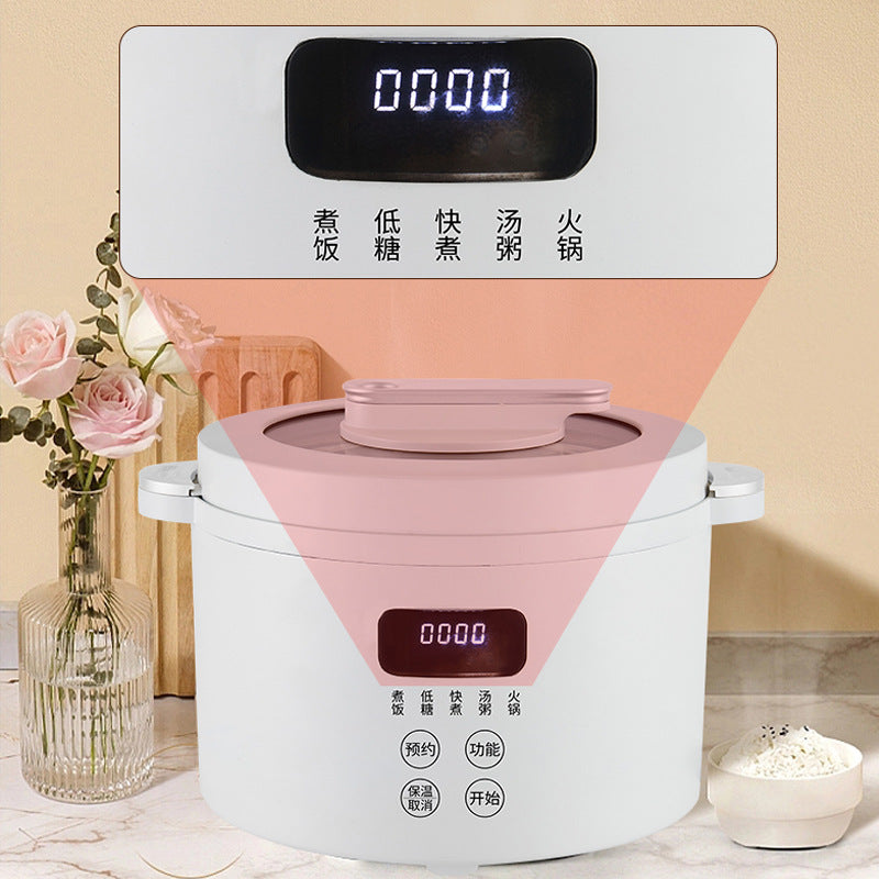 3l micro-pressure rice cooker - smart non-stick electric rice cooker, multifunctional with timer, steaming, simmering, and braising - compact electric pressure cooker for home use
