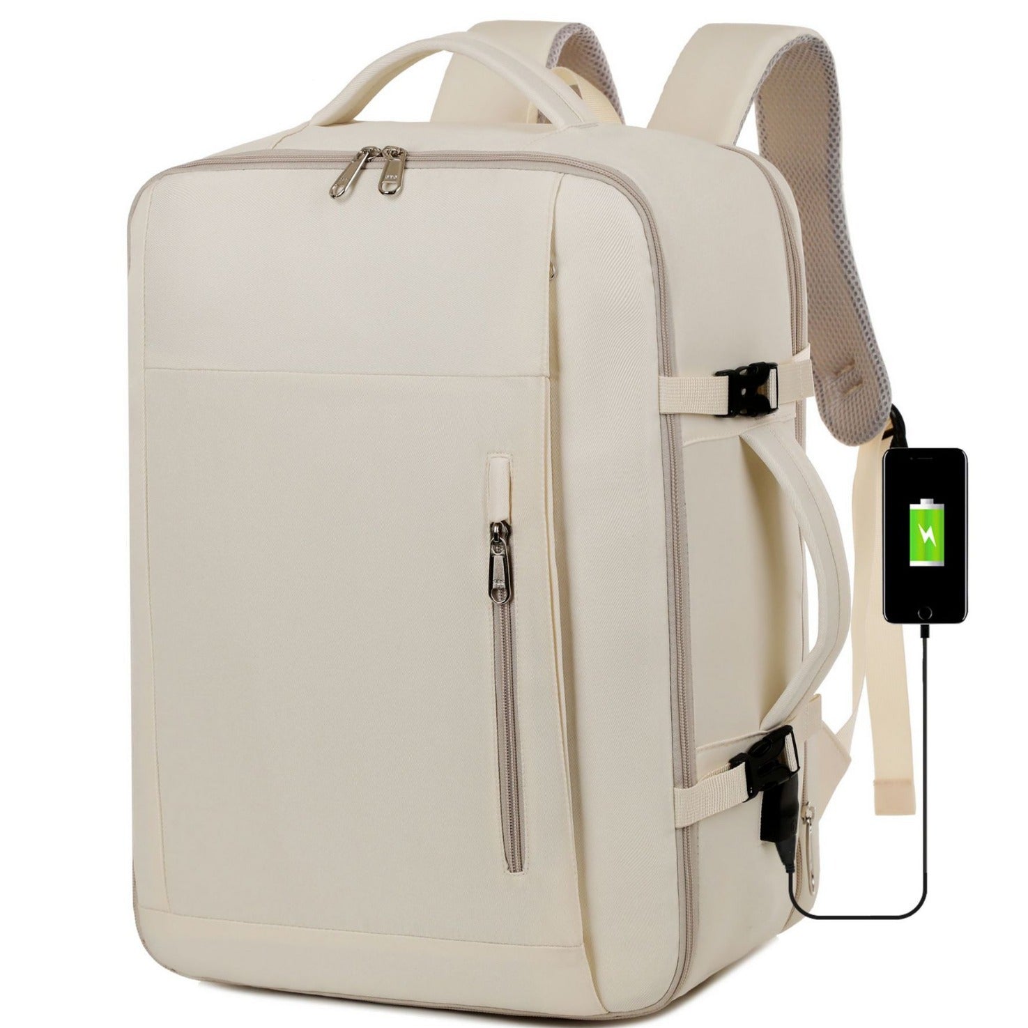 New Business Expansible Backpack USB Port Outdoor Commuter Laptop Bag Multifunctional Fashion Backpack