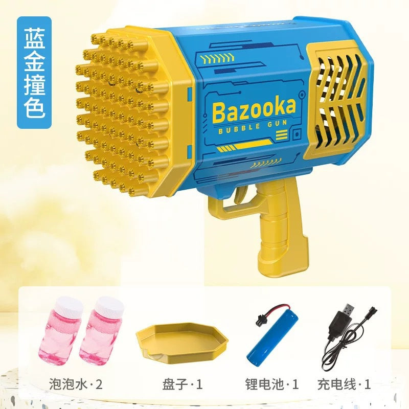 hot selling 40-hole space light bubble machine mini version gatling electric bubble blowing handheld kids toys