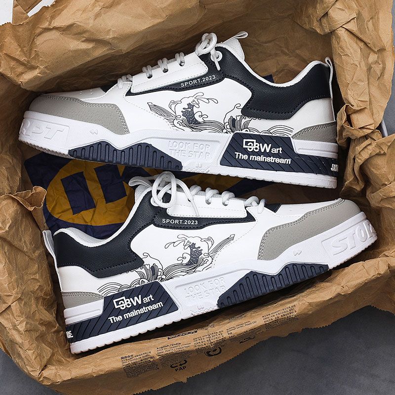 Men's spring/autumn 2025 new arrivals: unique platform white sneakers, trendy winter bestsellers, putian athletic versatile casual skate shoes