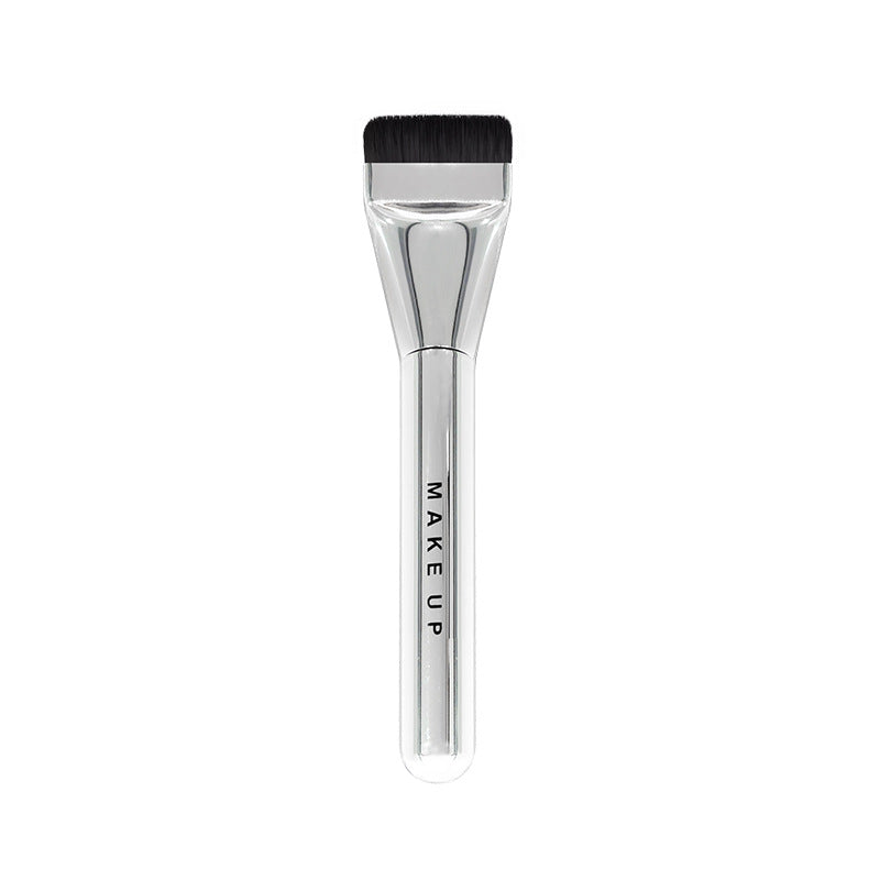 Keqi powder bottom brush one-word flat head brush flat traceless makeup artist special makeup brush powder bottom liquid makeup tool