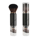 Su ji lian magic cube brush - retractable, multi-functional, portable makeup brush set: includes powder brush, foundation brush, and powder puff - all-in-one makeup tool