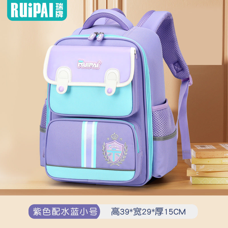Rui brand children's schoolbag one, two, three to grade to reduce the burden, large capacity primary school students boys and girls custom wholesale cartoon