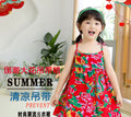 Girls' summer new arrival: camisole dress, baby girl cotton silk dress, children's floral dress, toddler skirt