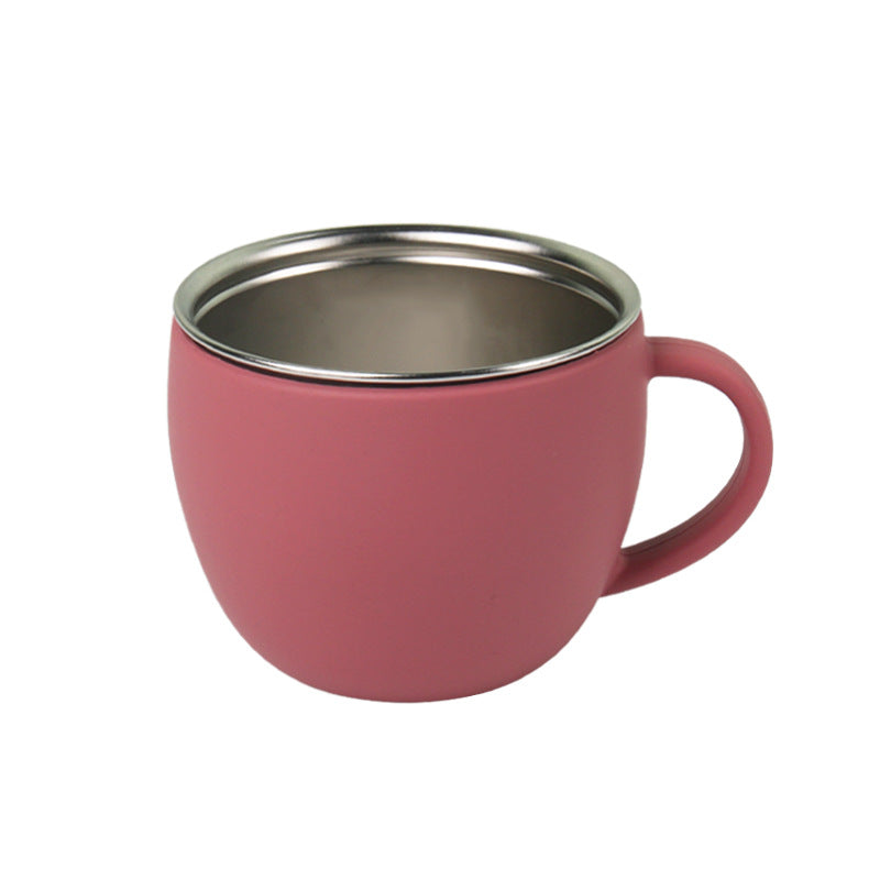 Factory new baby silicone stainless steel tableware set creative product 304 stainless steel children's silicone tableware bowl