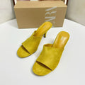 2025 spring/summer new fashion versatile sexy european and american style genuine leather wedge heel mule sandals